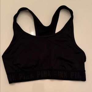 PINK Victoria's Secret Black Sports Bra